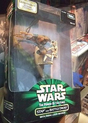 Kenner Star Wars Stap And Battle Droid Potf Firing Laser Missiles Figure - Lavits Figure
