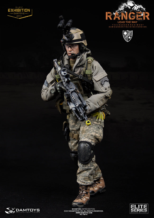 DamToys 1/6 12" Elite Series 78010 US Army 75th Ranger Regiment Saw Gunner Training Ver Action Figure - Lavits Figure
 - 1