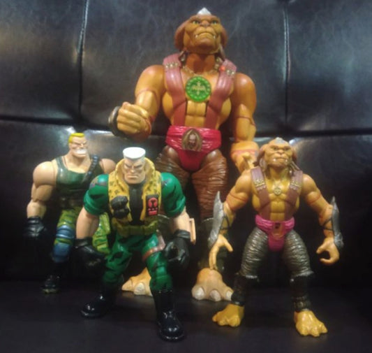 Small Soldiers Commando Elite 4 Action Figure Set Used