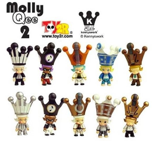 Toy2R Kenny's Work Kenny Wong Molly The Painter Molly Qee Series 2 10+1 Secret 11 Vinyl Figure Set - Lavits Figure
 - 1