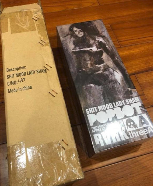 ThreeA 3AA Toys 2012 1/6 12" Ashley Wood Lady Sham Shit Mood Hong Kong Re-Venture Excl Ver Vinyl Action Figure