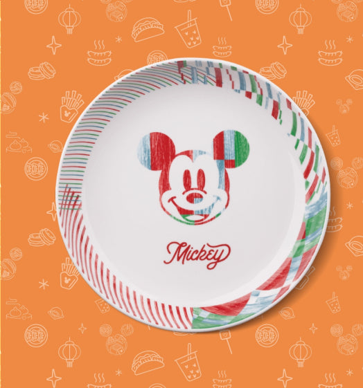 Disney 90th Anniversary Taiwan Family Mart Limited Mickey Mouse Ceramics Plate Dish