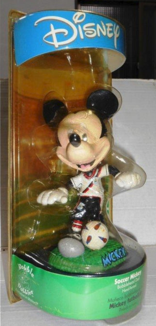 Disney Bobble Dobbles Soccer Mickey Mouse Bobblehead Doll Trading Figure