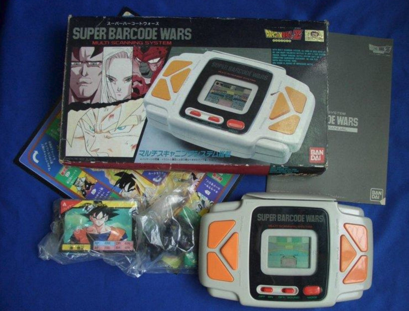 Bandai 1992 Dragon Ball Z Super Barcode Wars Multi Scanning System w/ Cards Figure