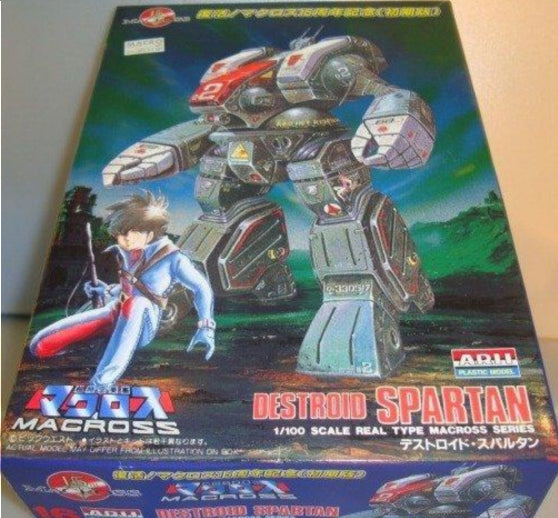 ARII 1/100 Robotech Macross Real Type Series No 16 Destroid Spartan Plastic Model Kit Figure