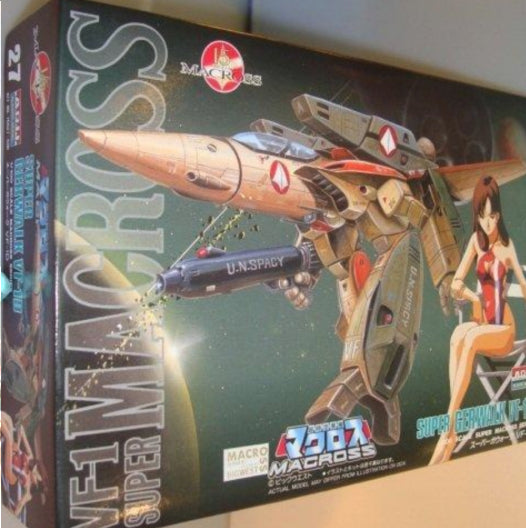 ARII 1/100 Robotech Macross Real Type Series No 27 Super Gerwalk VF-1D Plastic Model Kit Figure