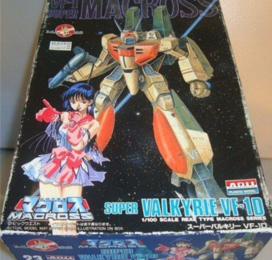 ARII 1/100 Robotech Macross Real Type Series No 23 Super Valkyrie VF-1D Plastic Model Kit Figure