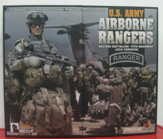 Hot Toys 1/6 12" U.S. Army Airborne Rangers Second Battalion 75th Regiment Acu Ver Action Figure