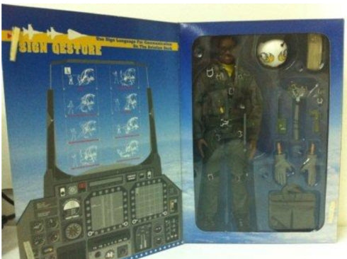 Hot Toys 1/6 12" U.S. Air Force Combat Aircrew Pilot Black Ver Action Figure