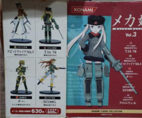 Konami Mecha Musume Military Army Girl Part 3 7+1 Secret 8 Trading Figure Set
