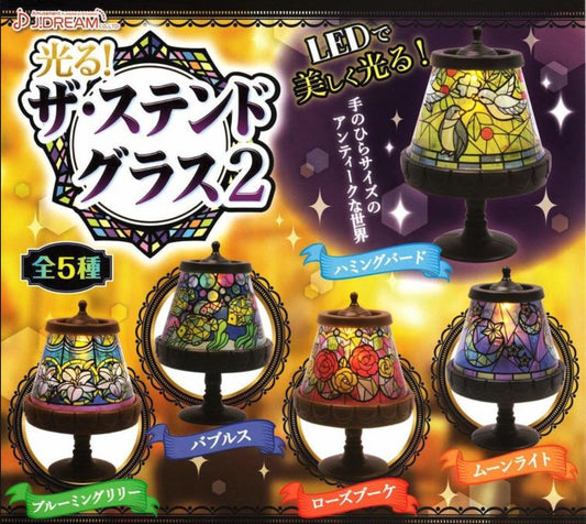 J.Dream Gashapon The LED Stained Glass Table Lamp Part 2 5 Collection Figure Set