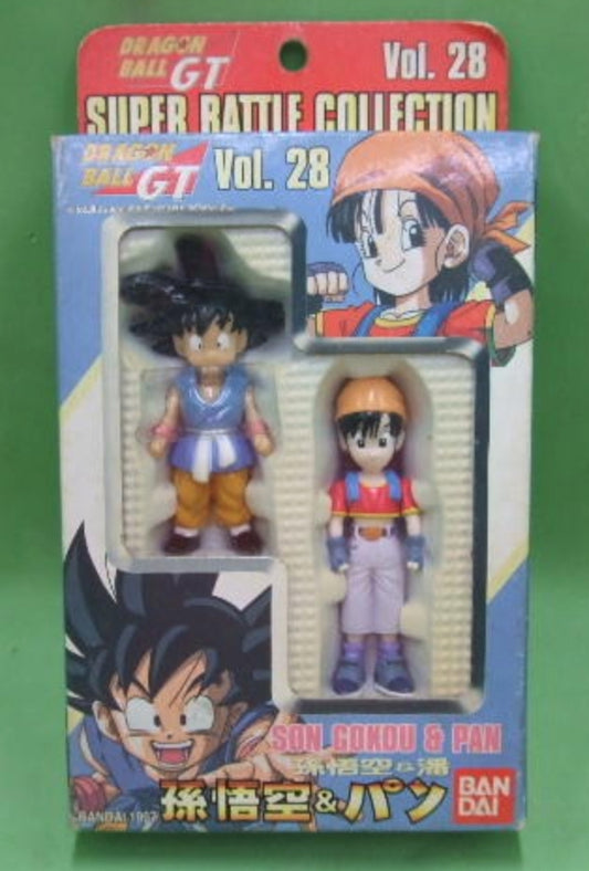 Bandai 1997 Dragon Ball GT Super Battle Collection Vol 28 Son Gokou & Pan Action Figure