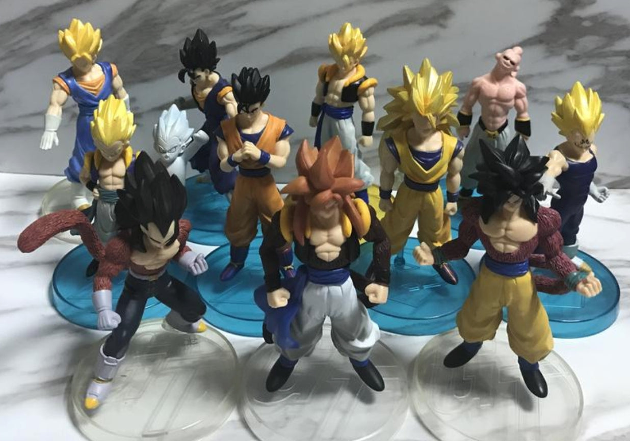 Bandai Dragon Ball Z DBZ Real Works 11 Trading Figure Set Used