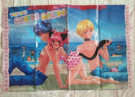 Japan Authentic Tokyo Mew Mew 24" x 36" Beach Mat