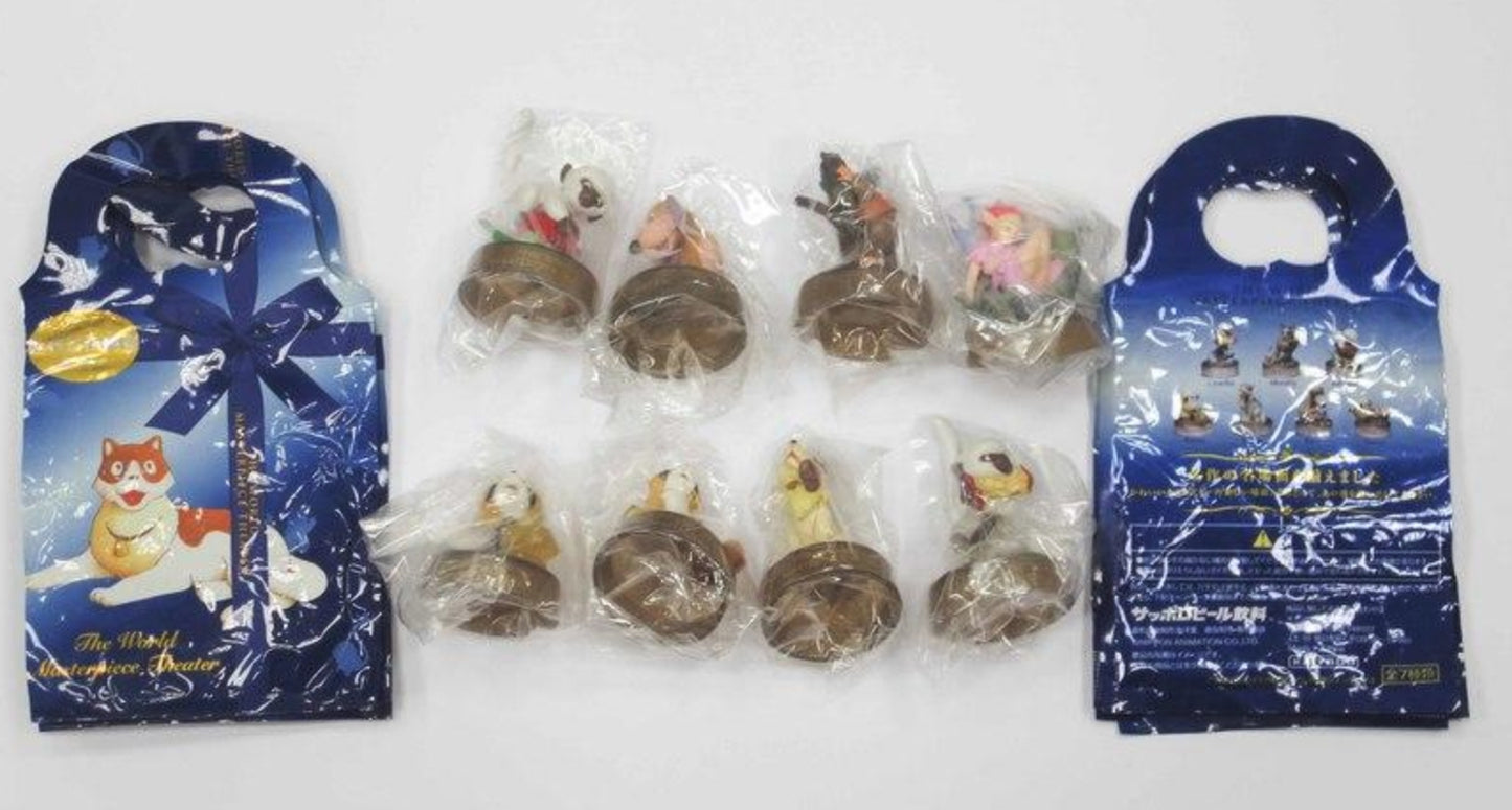 Kaiyodo Movic K&M World Of Masterpiece Theater Bottle Cap Collection Vol 1 7+1 Secret 8 Trading Figure Set
