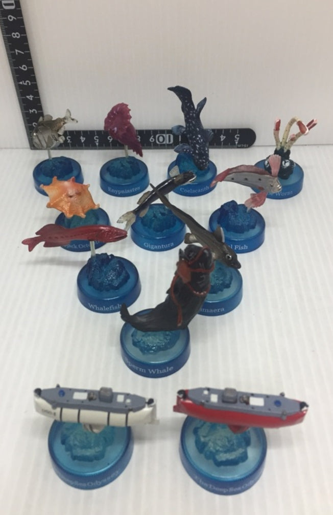 Kaiyodo Gashapon Deep Sea Creature Part 2 9+1 Secret Trading Figure Set Used