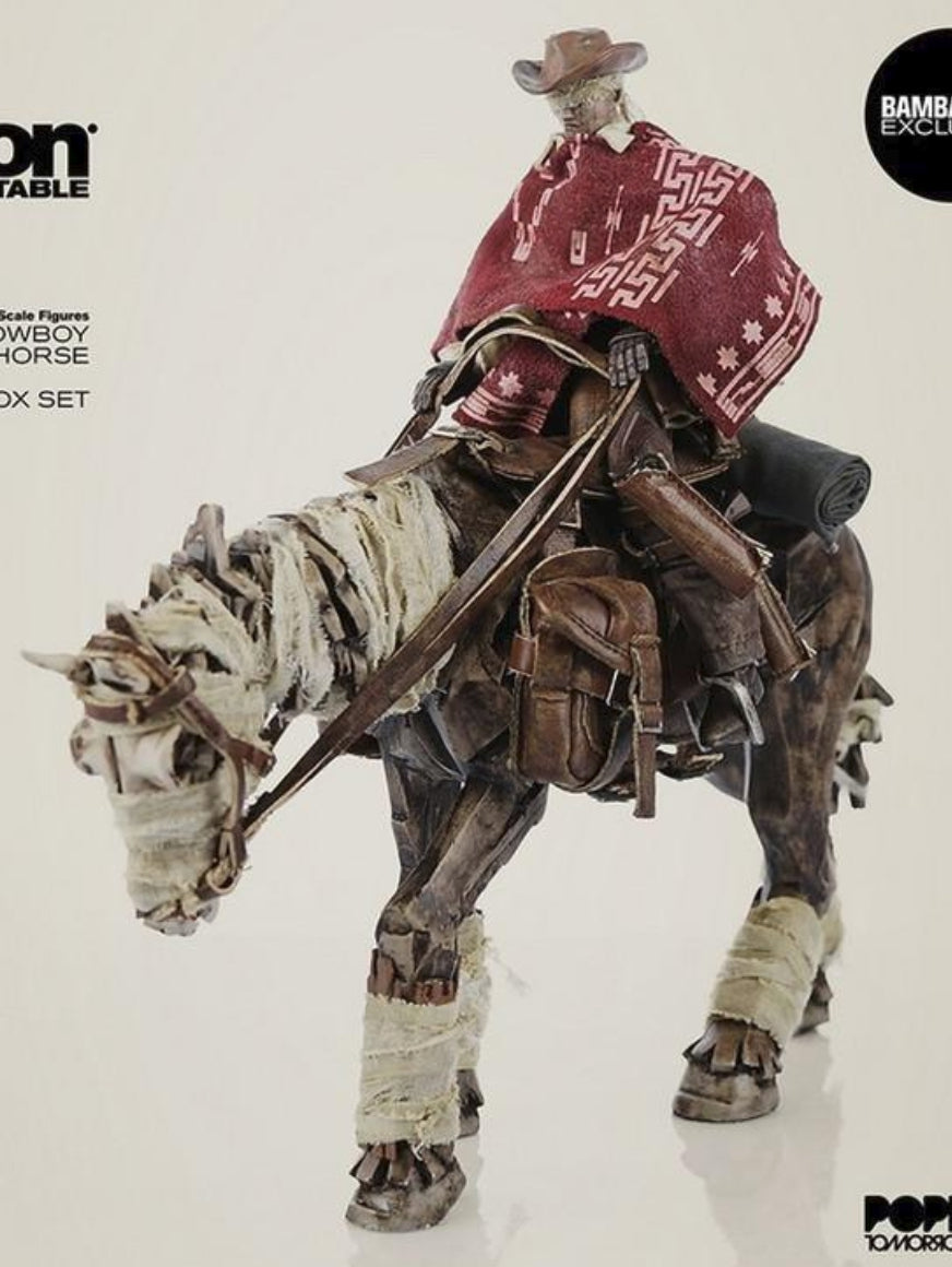 ThreeA 3A Toys 1/12 Ashley Wood Blind Cowboy & Horse Action Figure Set