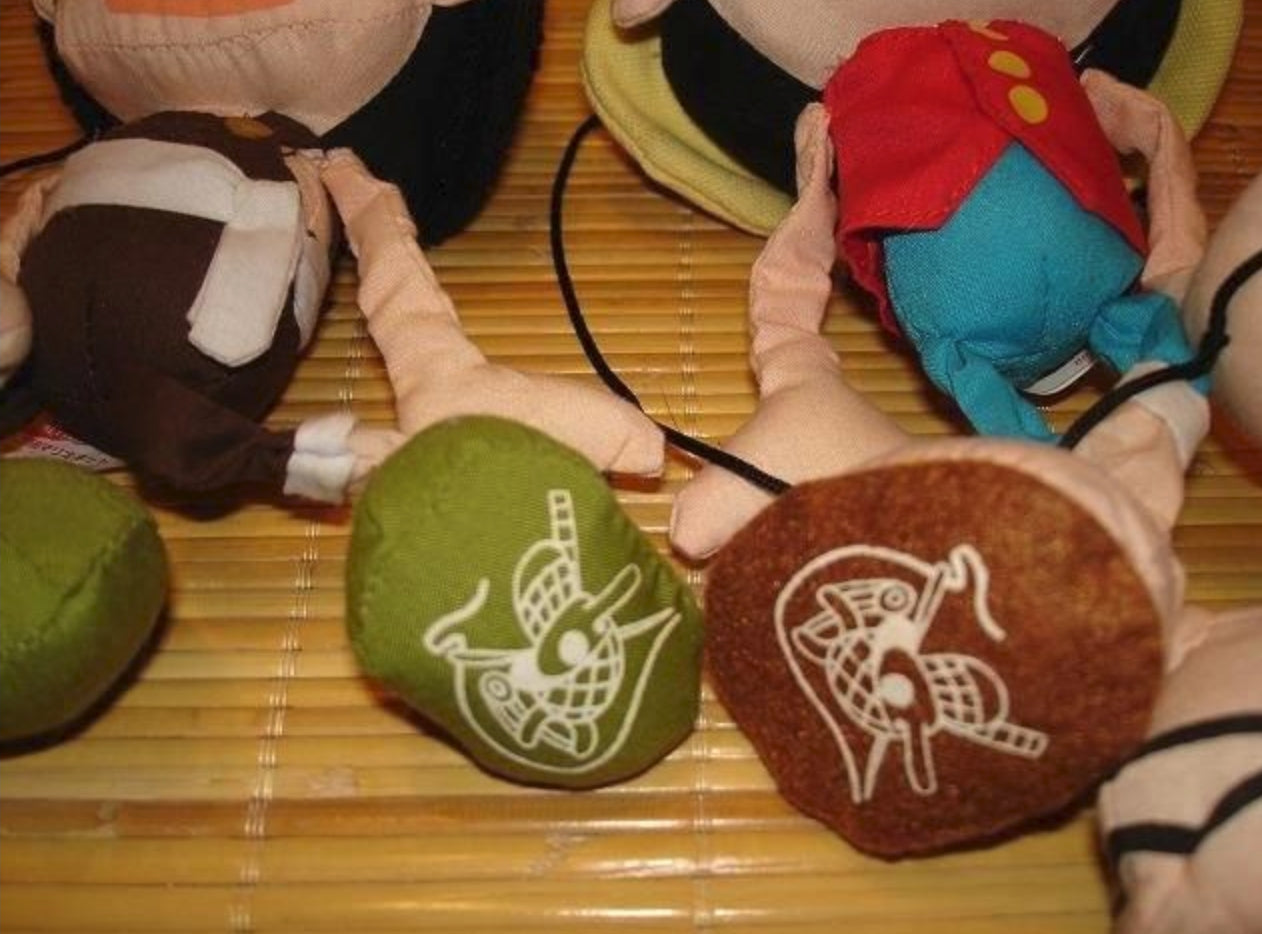 Banpresto 2003 One Piece Luffy & Usopp 6" Plush Doll Figure Set