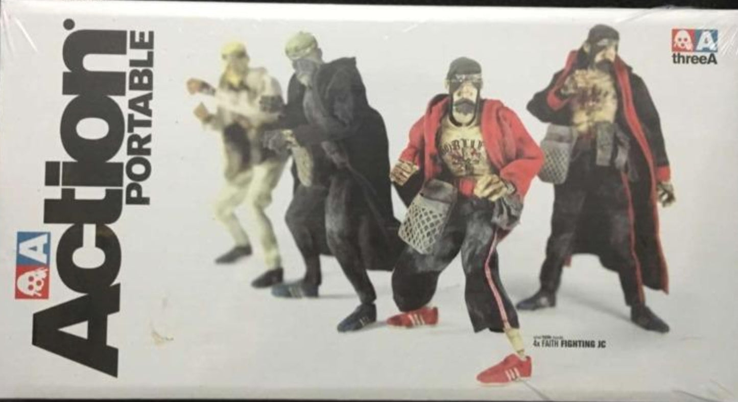 ThreeA 3A Toys 1/12 Ashley Wood Action Portable Adventure Kartel Fighting JC 4 6" Figure Set