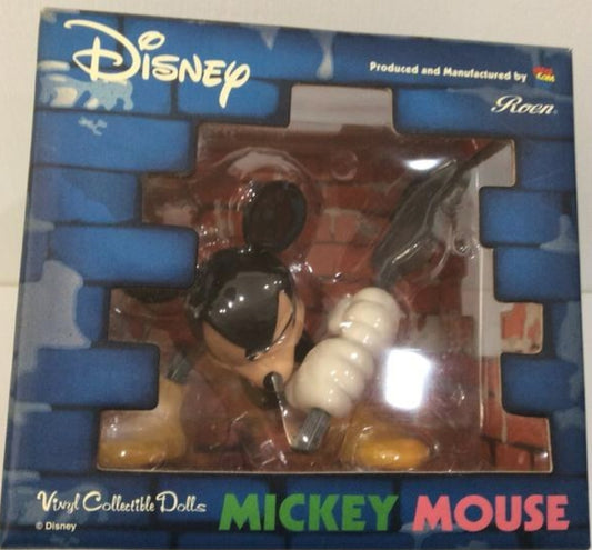 Medicom Toy VCD Vinyl Collectible Dolls Disney Roen Mickey Mouse Guitar Figure Used