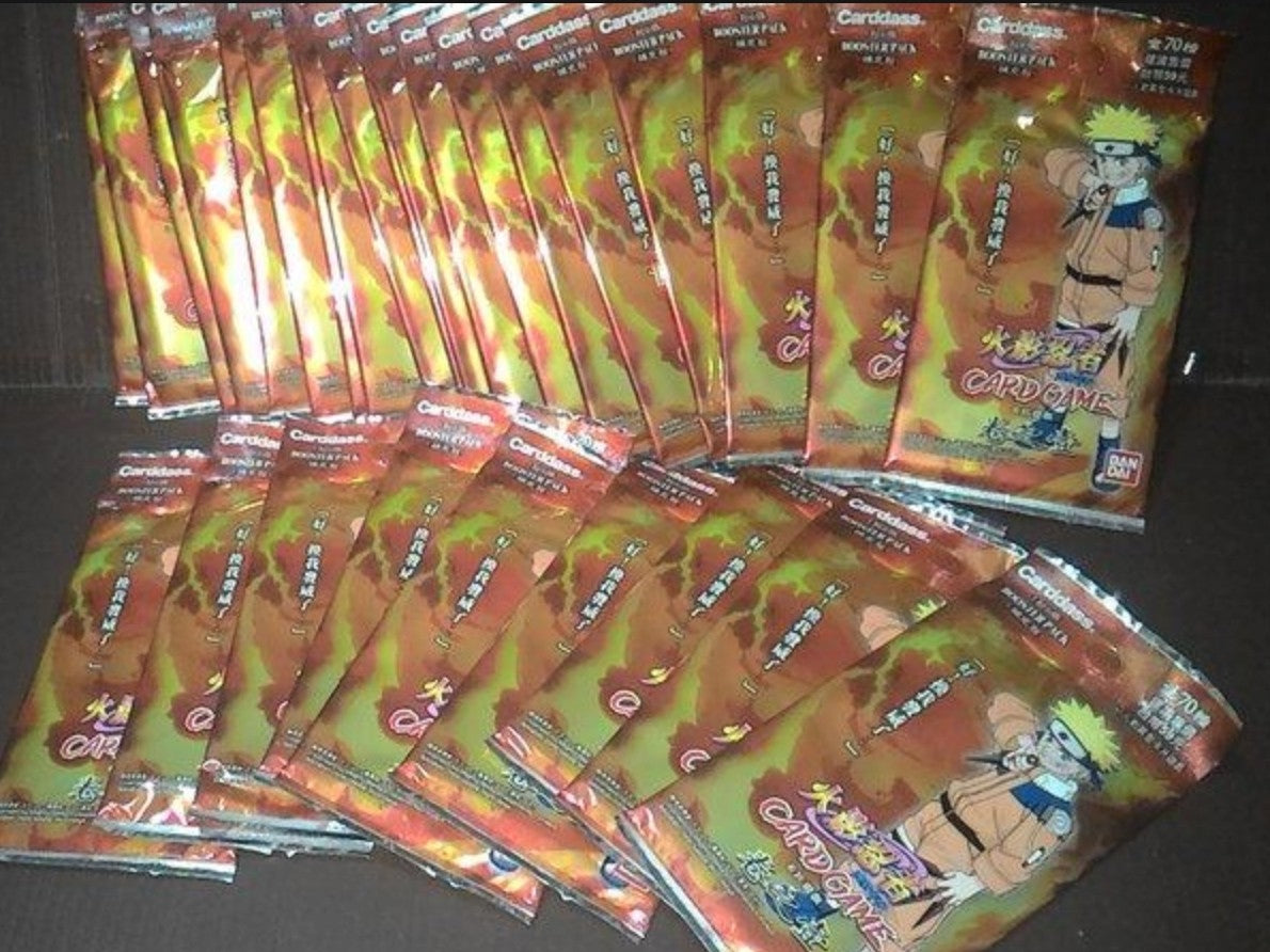 Bandai Naruto Card Game Battle Carddass 30 Sealed Bag Set