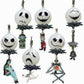 Yujin Disney Tim Burton The Nightmare Before Christmas Gashapon Lightening Mascot Strap 6 Collection Figure Set