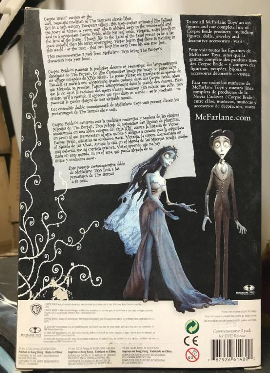 McFarlane Toys Tim Burton's Corpse Bride Victor & Emily Box