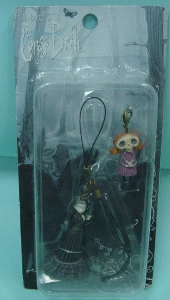McFarlane Toys Tim Burton's Corpse Bride Key Chain Victoria & Skeleton Girl Ver Trading Figure