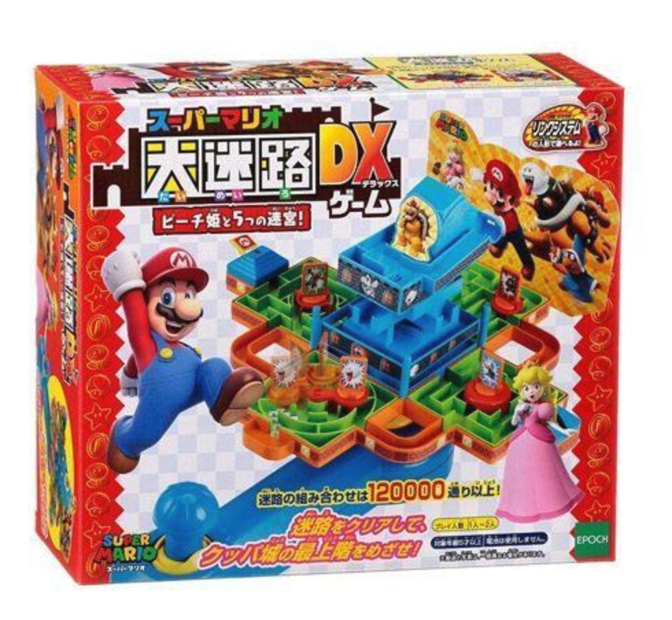 Epoch Nintendo Super Mario Bros Maze DX Princess Peach Ver Tabletop Board Game