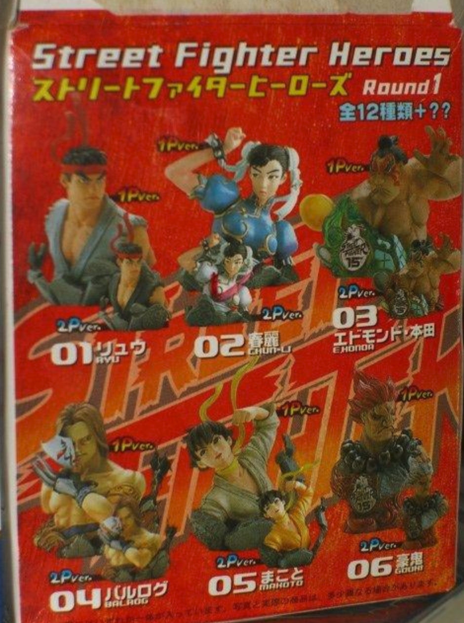 Figuax Capcom Street Fighter Heroes Round 1 1P Color Ver 6+2 Secret 8 Trading Figure Set