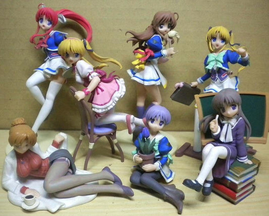 Wafudo Ganguten Tsuki Ha Higashi Ni Ni Ha Nishi Ni 7 Trading Figure Set Used