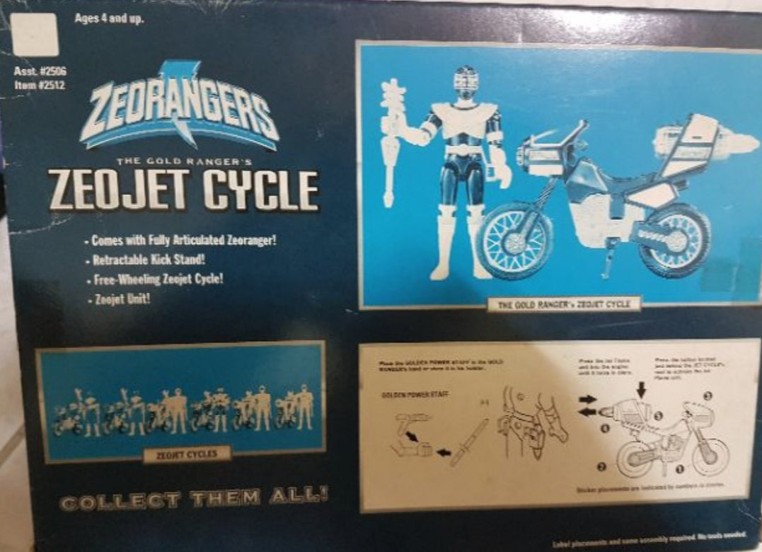 Bandai Power Rangers Zeo Ohranger Zeojet Cycle Ranger Black Action Figure