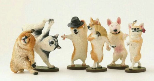 Asakuma Toshio Animal Dog's Life Dance ver 6 Trading Figure Set