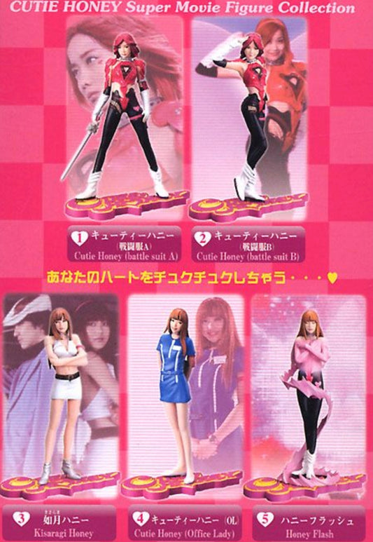 Bandai Cutie Honey SMFC Supr Movie Figure Collection 5 Trading Figure Set
