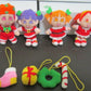 Epoch Mini Morning Musume Gashapon Xmas 5 Plush Doll Figure Set