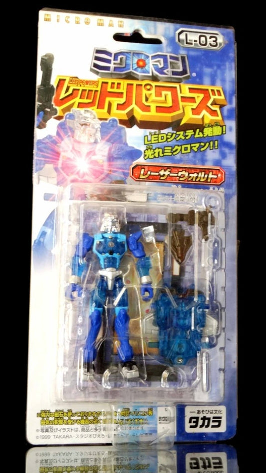 Takara 1999 Microman Micronauts LED Powers Series L-03 Laser Walt Figure