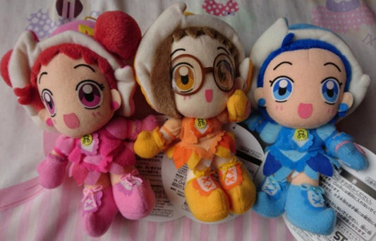 Magical Ojamajo Do Re Mi Doremi Harukaze Hazuki Fujiwara Aiko Seno 3 Plush Doll Figure Set