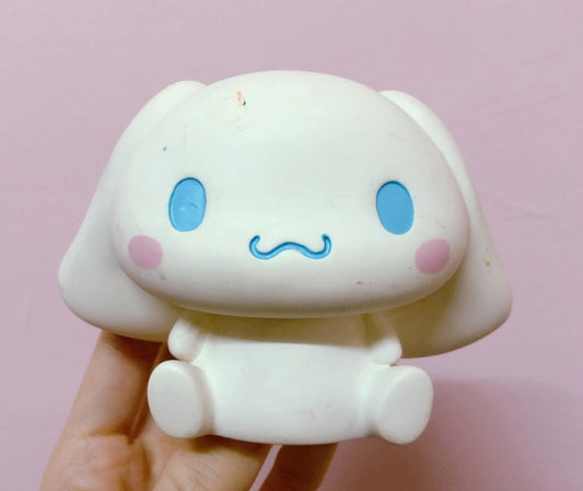 Sanrio 2002 Cinnamoroll 3" Soft Vinyl Coin Bank Trading Figure Used