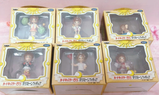 Banpresto Clamp Card Captor Sakura Collection 6 3" Trading Figure Set