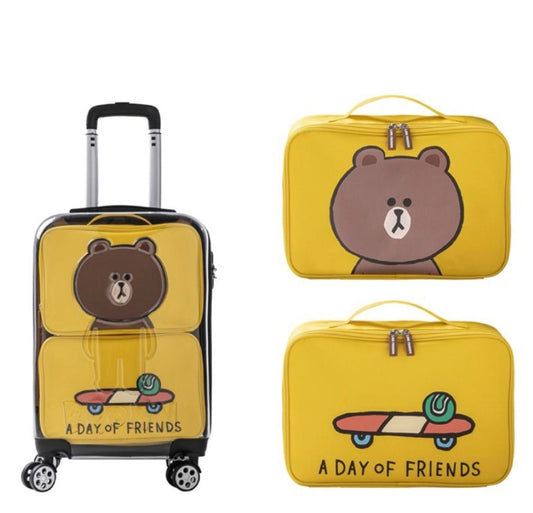 Line Friends Taiwan Watsons Limited 20" Boarding Case Travel Trunk