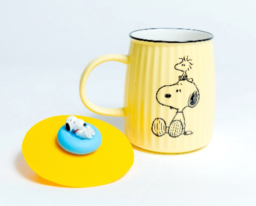 Peanuts Snoopy & Friends Taiwan Cosmed Limited 480ml Mug Cup Yellow ver