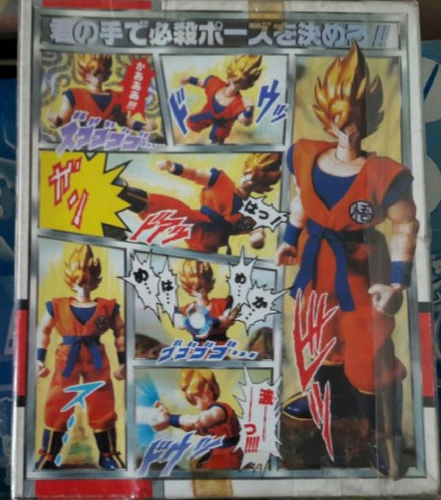Bandai 1991 Dragon Ball Z Son Gokou Full Pose Action Figure Used