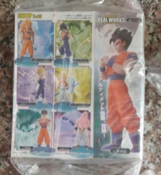 Bandai Dragon Ball Z DBZ Real Works Majin Boo Buu Edition 6 Trading Collection Figure Set Used