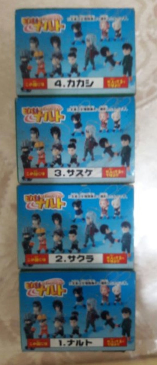 Bandai Naruto Walking Mascot Part 1 4 Strap Trading Figure Set