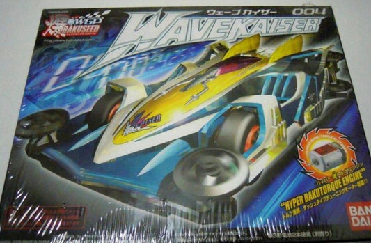 Bandai Bakuseed WGP Mini 4WD 004 Wave Kaiser Model Kit Figure