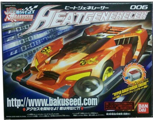 Bandai Bakuseed WGP Mini 4WD 006 Heat Generecer Model Kit Figure