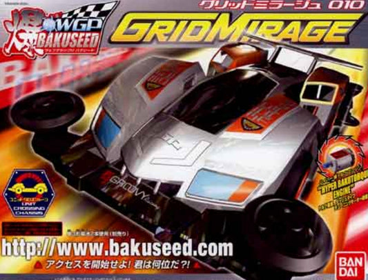 Bandai Bakuseed WGP Mini 4WD 010 Grid Mirage Model Kit Figure