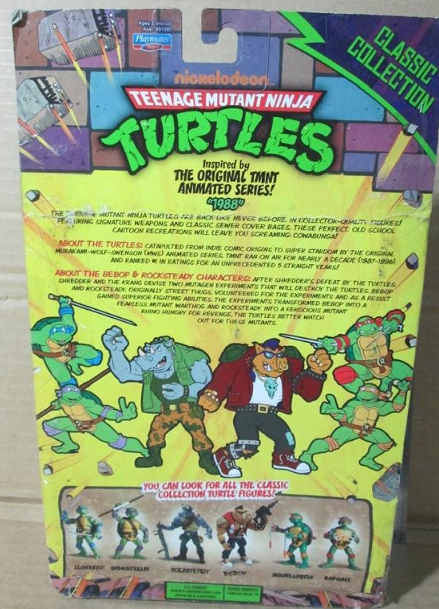 Playmates TMNT Teenage Mutant Ninja Turtles 1988 Classic Collection Bebop Action Figure Used