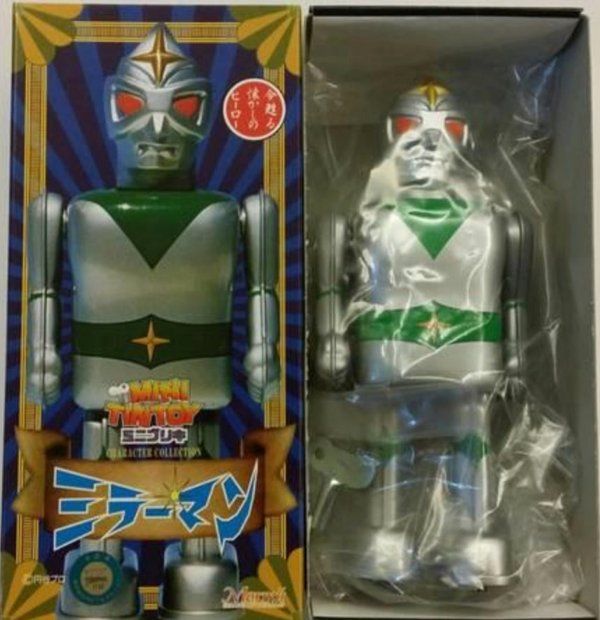 Marmit Miraman Mirrorman Mini Tin Toy 6" Trading Collection Figure