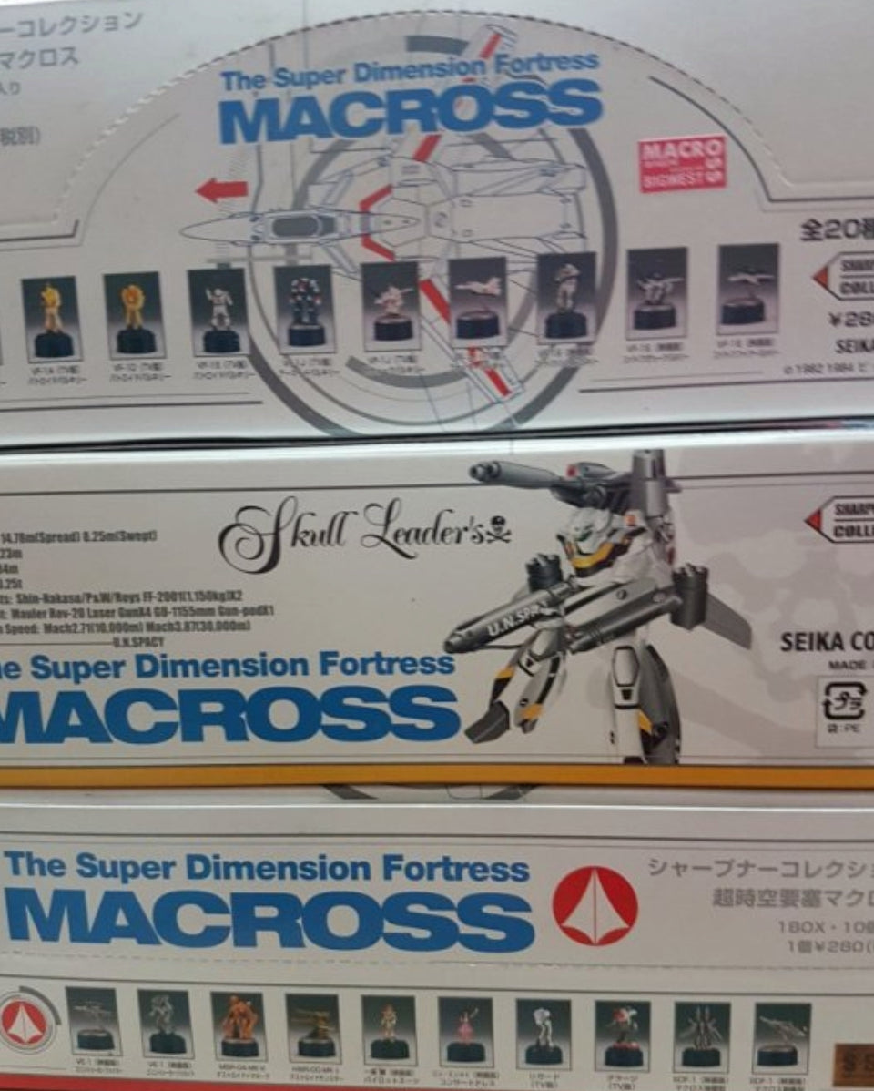 Seika Macross Super Dimension Fortress Sharpener Collection Sealed Box 10 Random Figure Set